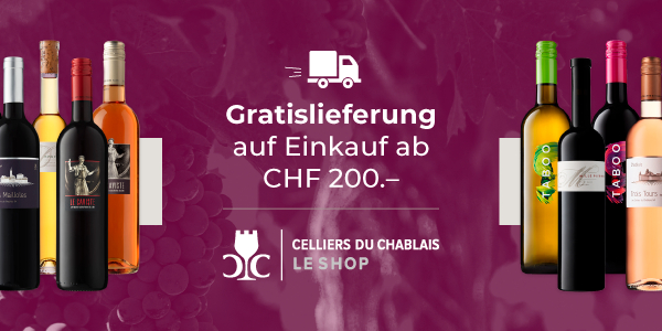 Gratislieferung auf Einkauf ab CHF 200.-